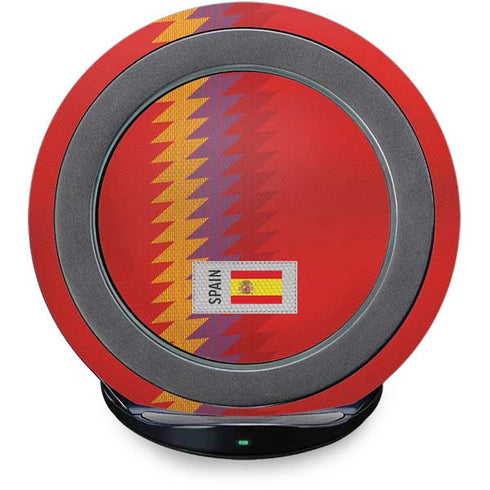 Spain Soccer Flag Fast Charge Wireless Charging Stand Skin